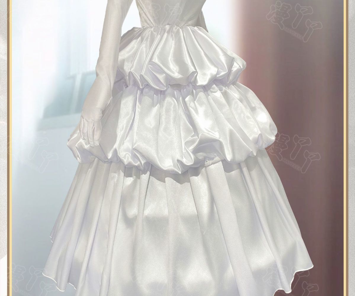 Takanashi Rikka Cosplay Anime Love, Chunibyo & Other Delusions Costume Gorgeous Wedding Dress and Accessories Halloween uniform