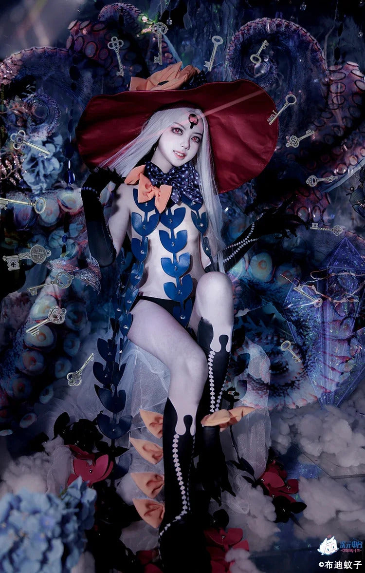 FGO Abigail Williams Summer Cosplay Fate/Grand Order FGO Costume Halloween party sexy dress hat gloves socks tattoo stickers set