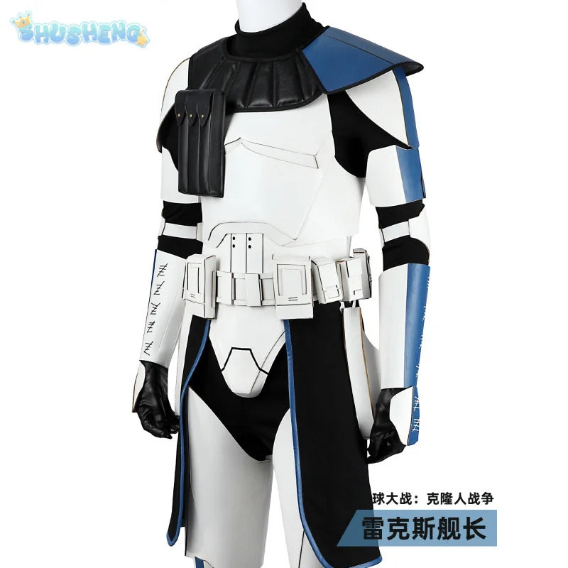 Captain Rex CT-7567 Movie Star Cosplay Costume Helmet shoes gloves waist bag prop set Halloween men women fantasy New uniform
