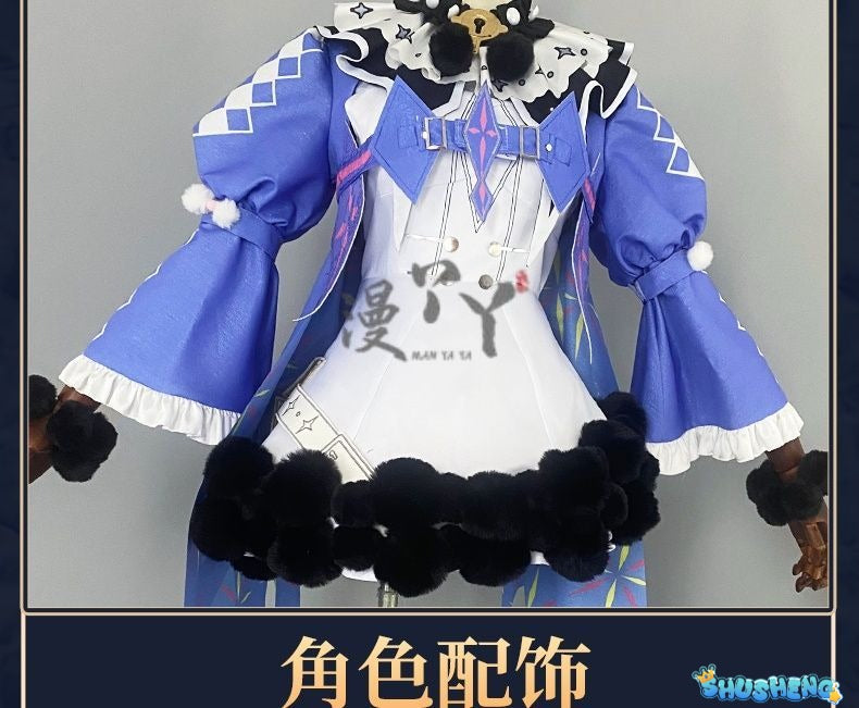 Game Wuthering Waves ROCCIA Cosplay Costume ROCCIA Wig Two Tail Women Girl Halloween Performance Stage Roleplay Uniform