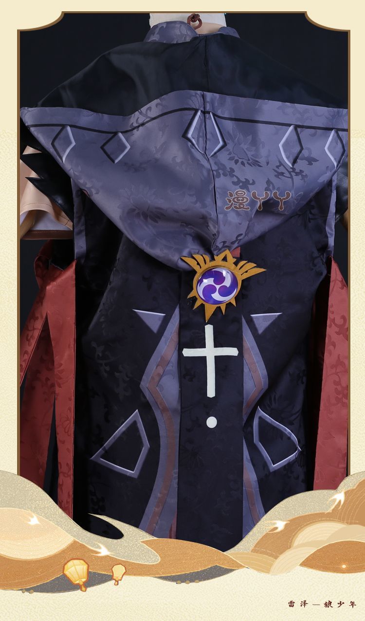Anime Game Genshin Impact Razor Genshin Cosplay Costume Necklace Uniform Anime Halloween Party Outfit Full Sets