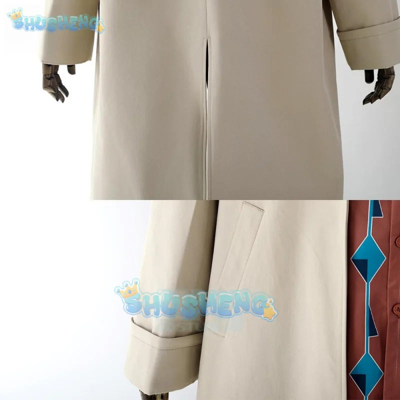 Anime Sakamoto Days Yoichi Nagumo Cosplay Costume Beige Trench Coat Shirt Assassin Taro Sakamoto Halloween Party Women Men