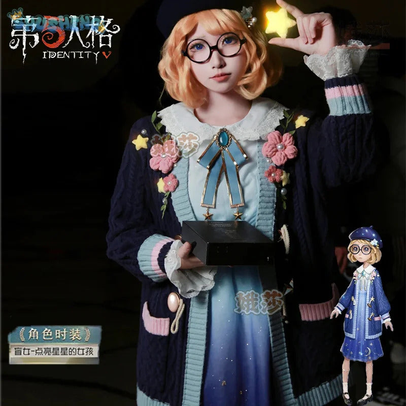 Shusheng-N Identity Ⅴ Helena Adams The Mind's Eye Cosplay Costume Sweater jacket dress props wig accessories set Halloween sweet uniform
