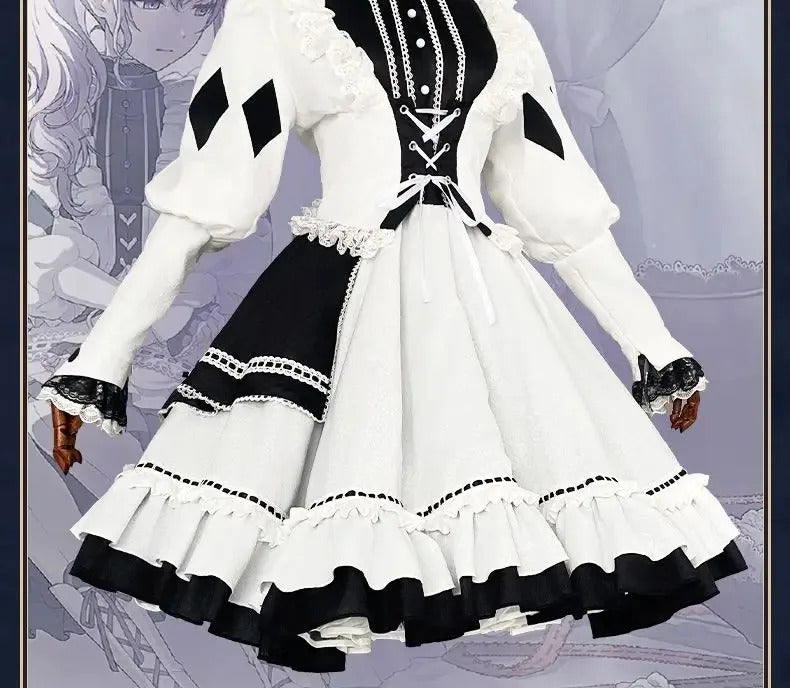 Asahina Mafuyu mfy Cosplay PRSK PJSK Five boxes Costume New Sweet Lolita Dress Halloween Party Fashion Women's Maid Uniform