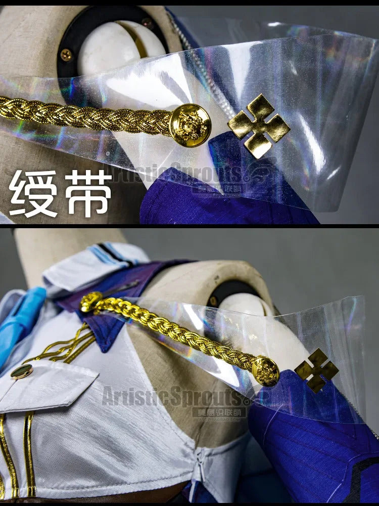 Nikke: Goddess of Victory Cosplay Marianne Costume Marian Women sexy bag buttocks skirt shirt tie hat socks Halloween uniform