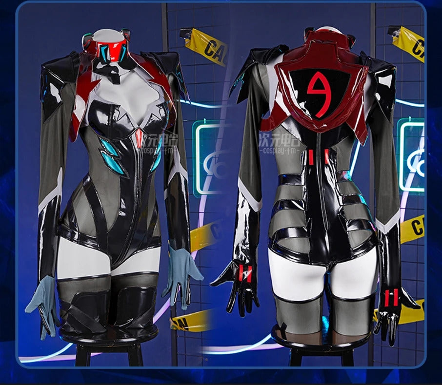 Ayanami Rei cosplay anime Eva costume sexy black leather jumpsuit accessory set Halloween Christmas Ayanami Rei woman uniform