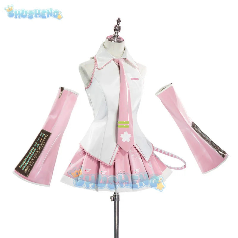 Miku Cosplay Costume Sakura Future Uniform Halloween Carnival Party Christmas Play Role Clothes Clothing for Women