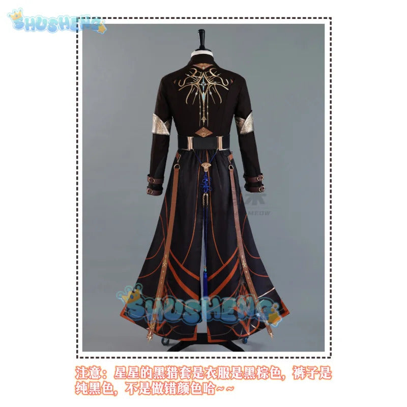 Love and Deepspace Xavier Cosplay Costume Black Hunting Uniform Halloween Party Women Men Props Shusheng