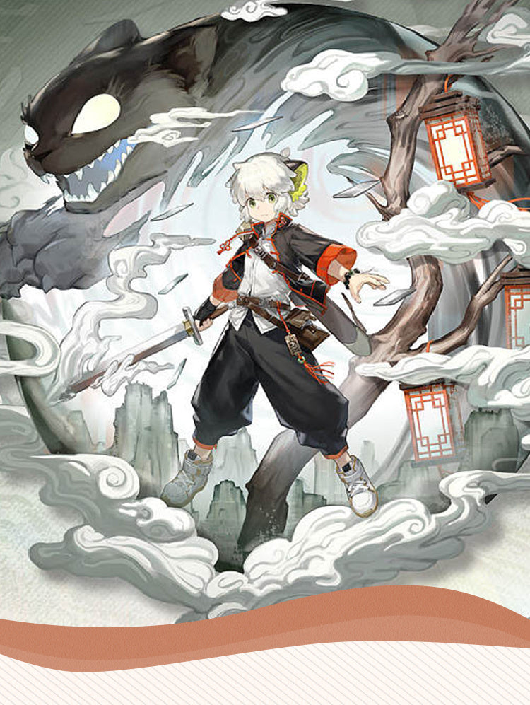 Arknights Luo Xiaohei Chinese Style Cosplay Costume Anime Game Party Uniform Halloween Play Role Chinese Culture Theme