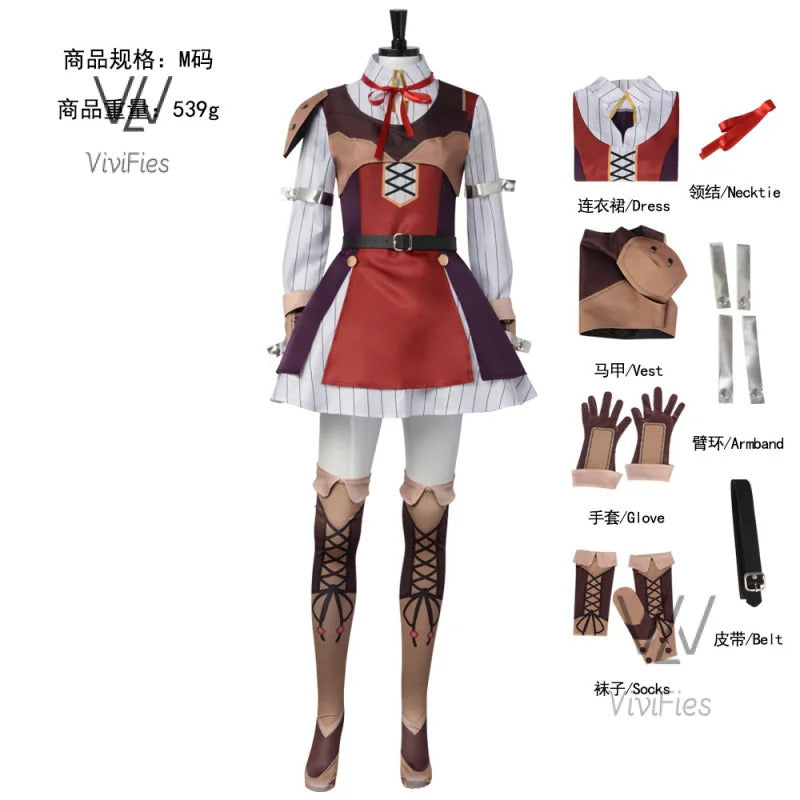 Anime Tate No Nariagari Raphtalia Cosplay Costumes Raphtalia Costume For Women Cosplay Yuusha No Costume Full Sets Sock glove