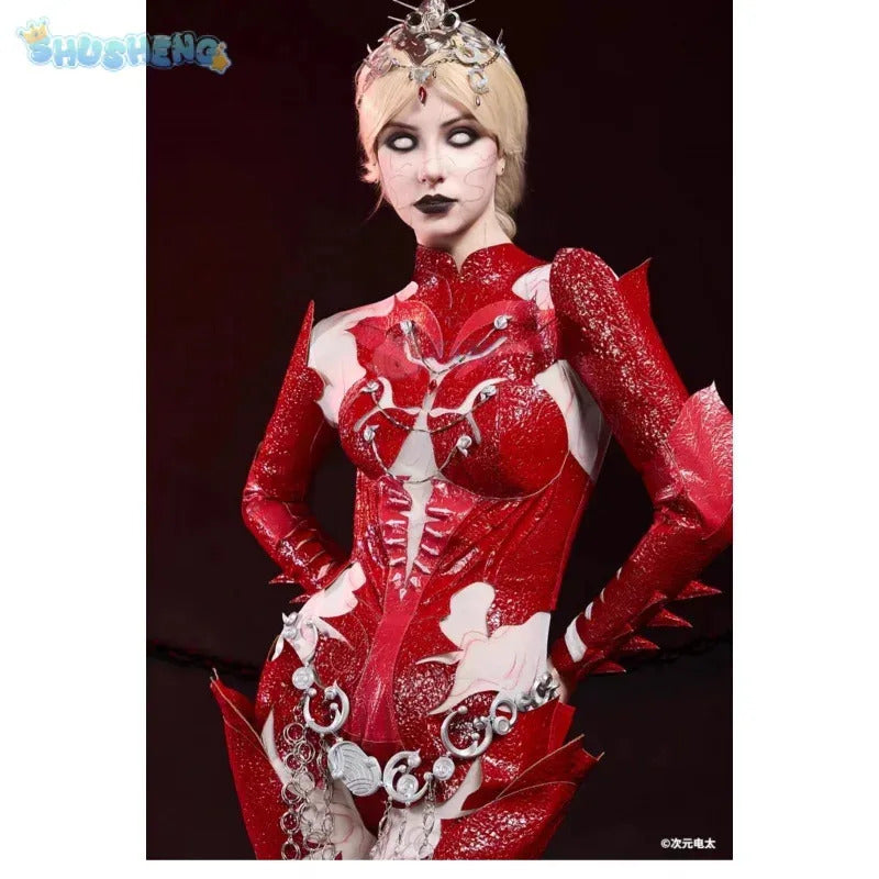 Orin The Red Baldur's Gate 3 Cosplay Costume Halloween party sexy leather blood red jumpsuit armor props wig uniform Woman set