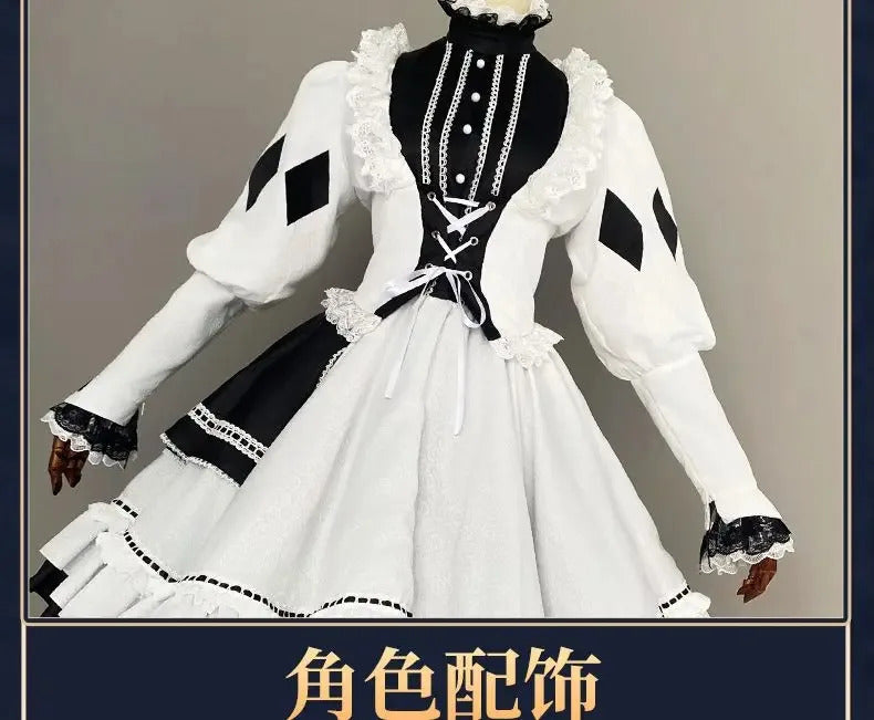 Asahina Mafuyu mfy Cosplay PRSK PJSK Five boxes Costume New Sweet Lolita Dress Halloween Party Fashion Women's Maid Uniform