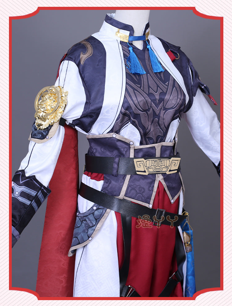Honkai Star Rail Jing Yuan Cosplay Costume Wig Uniform Suit Set Outfits Anime Game Jingyuan Costumes for Halloween Carnival