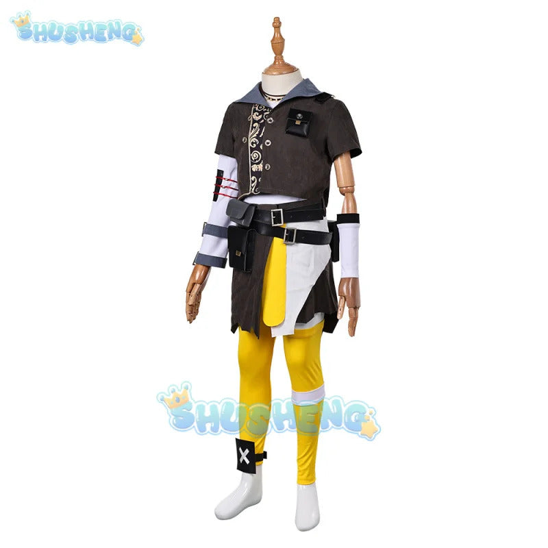 Arcane Isha Cosplay Costume Kids Uniform Halloween Carnival Party Christmas Play Role Clothes Clothing Shusheng