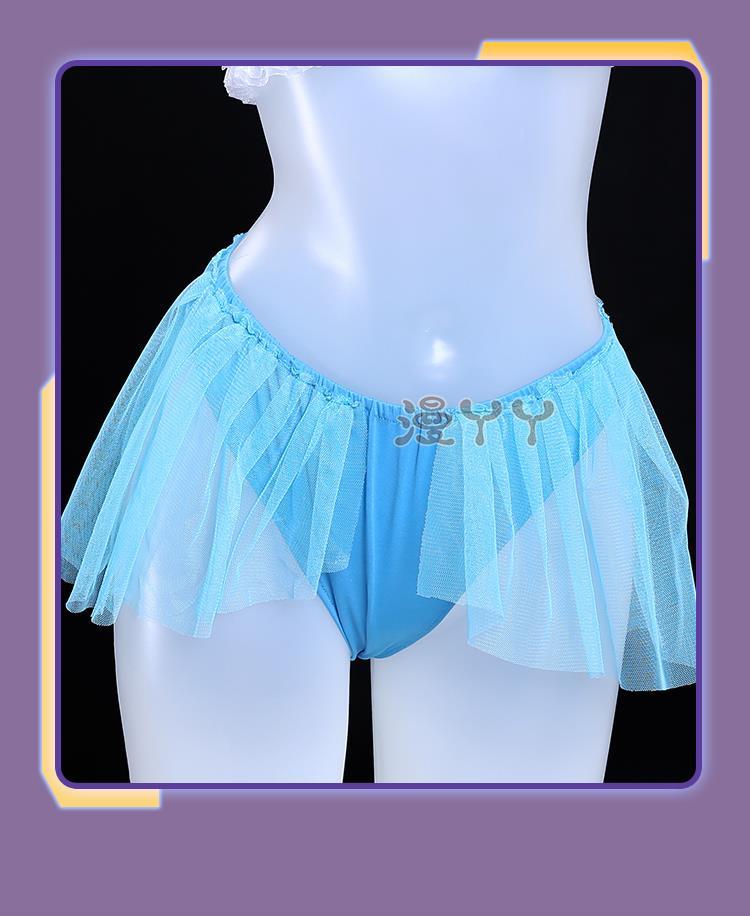 Anime Re:Life in A Different World From Zero Rem Cosplay Costume Wig Swimsuit Skirt Adult Woman Sexy Summer Sand Party Suit