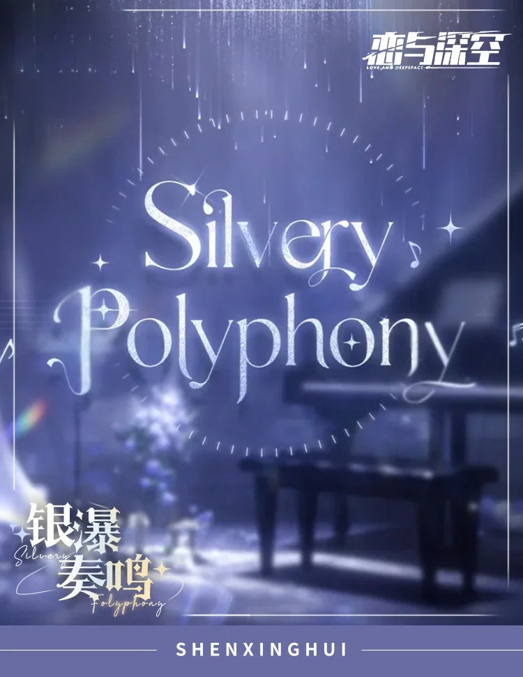 Game Love And Deepspace Xavier Cosplay Costume Silver Polyphony Waterfall Sonata Uniform Halloween Party Women Carnival Outfit