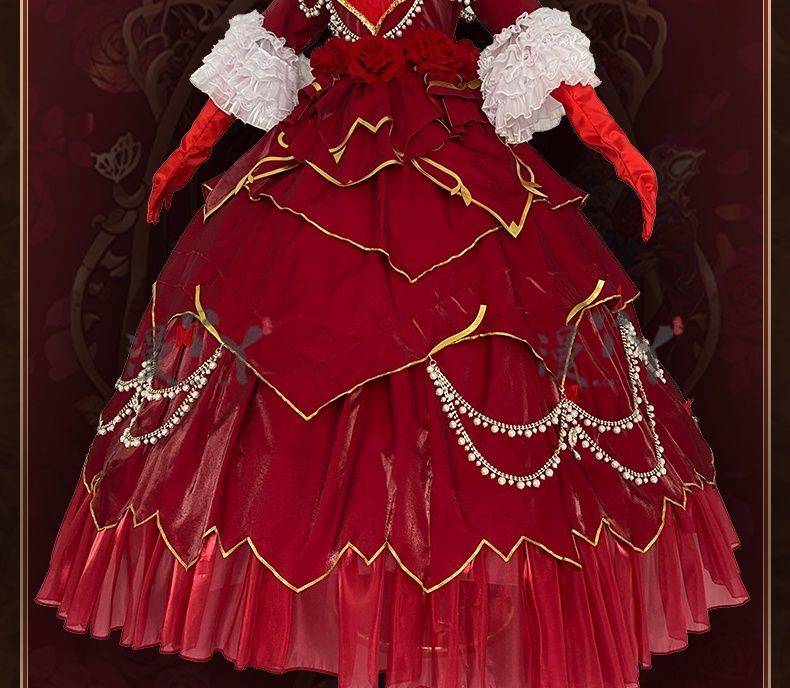 Identity V Specimen Gallery Bloody Queen Official Cosplay Costume Women's Long Dress Game Full Of Suit Character Roleplay Outfit