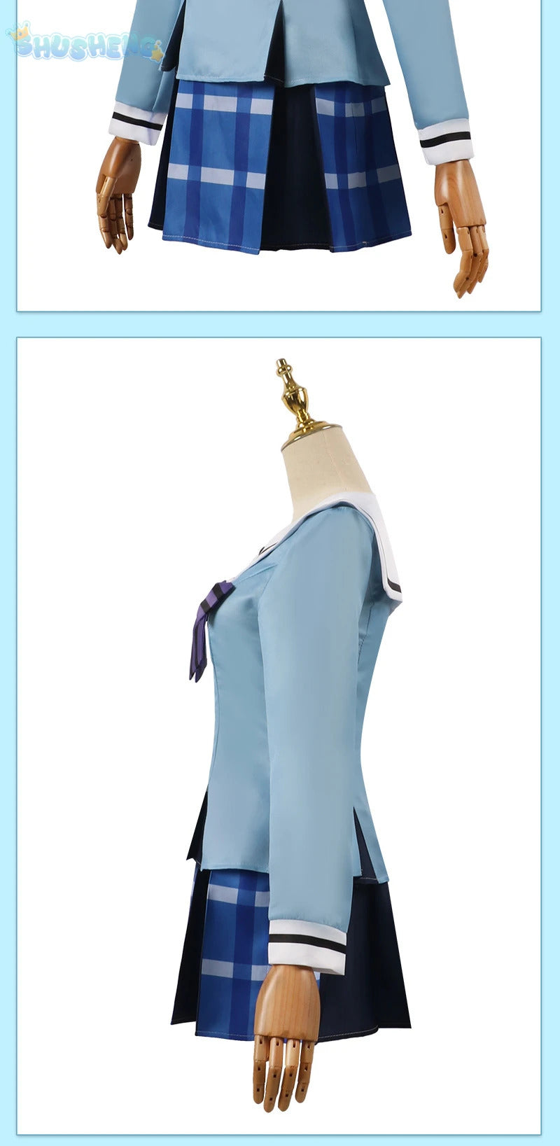 Matsuzaka Satou Koube Shio Cosplay Anime Happy Sugar Life Costume girl JK Skirt Schoolgirl School Wig Halloween party Uniform