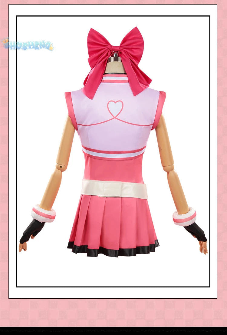 Powerpuff cos Girls Blossom Bubbles Buttercup Cosplay clothing Sweet Loli Hair accessories gloves props Halloween Uniform S-XXXL