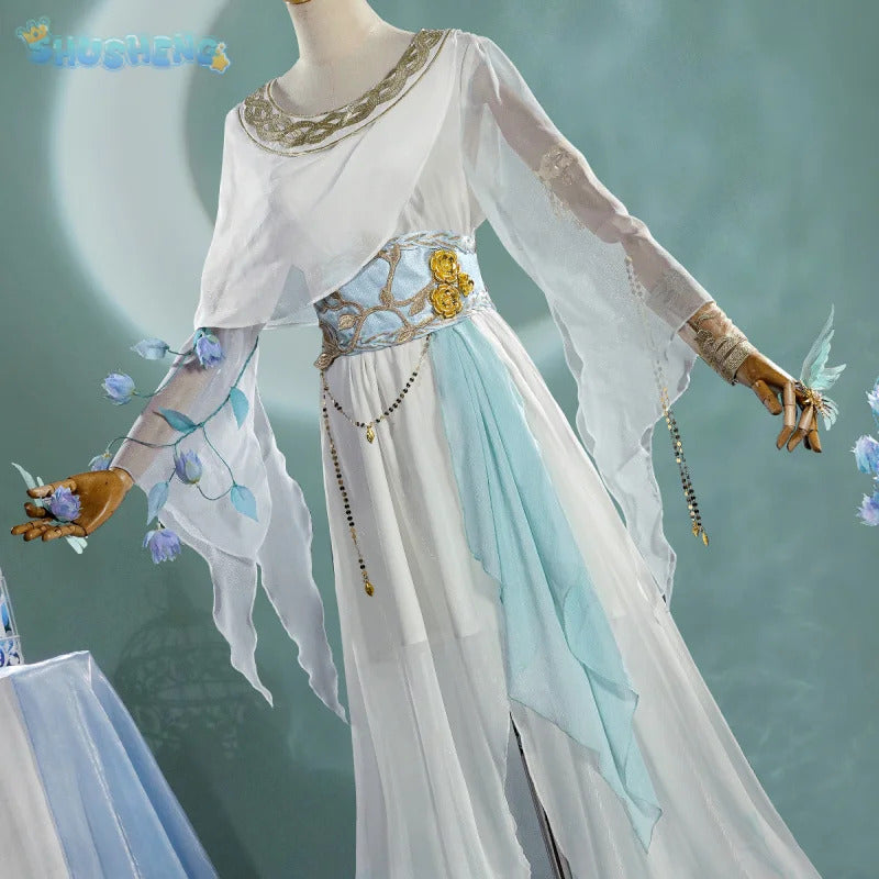 Shusheng-R Game Identity V Eli Clark Seer Cosplay The Prophet Of The Past Costume Halloween Party Dress waist headband prop Woman Man set