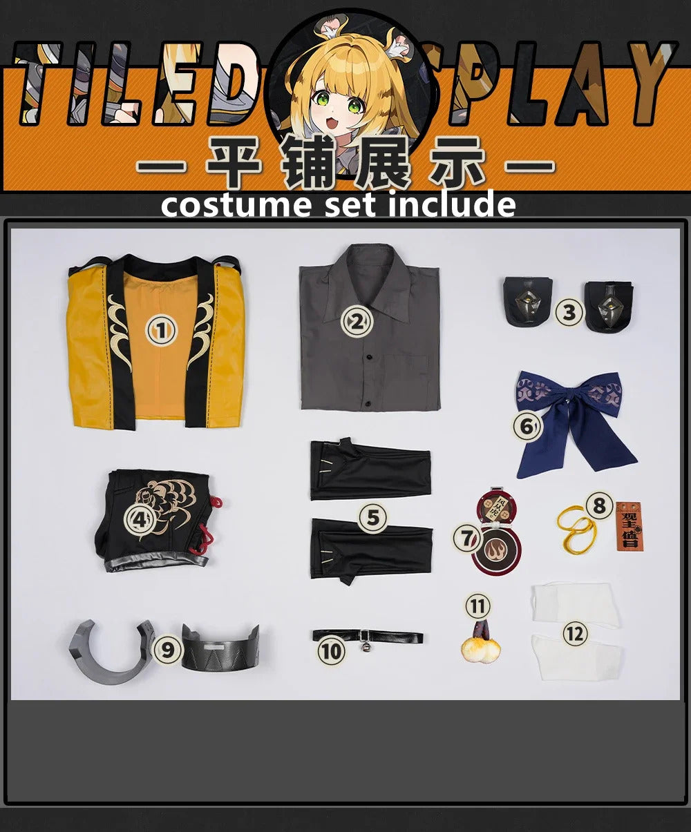 Zenless Zone Zero Ju Fufu Cosplay Costume Uniform Halloween Carnival Party Christmas Play Role Clothes Clothing for Women