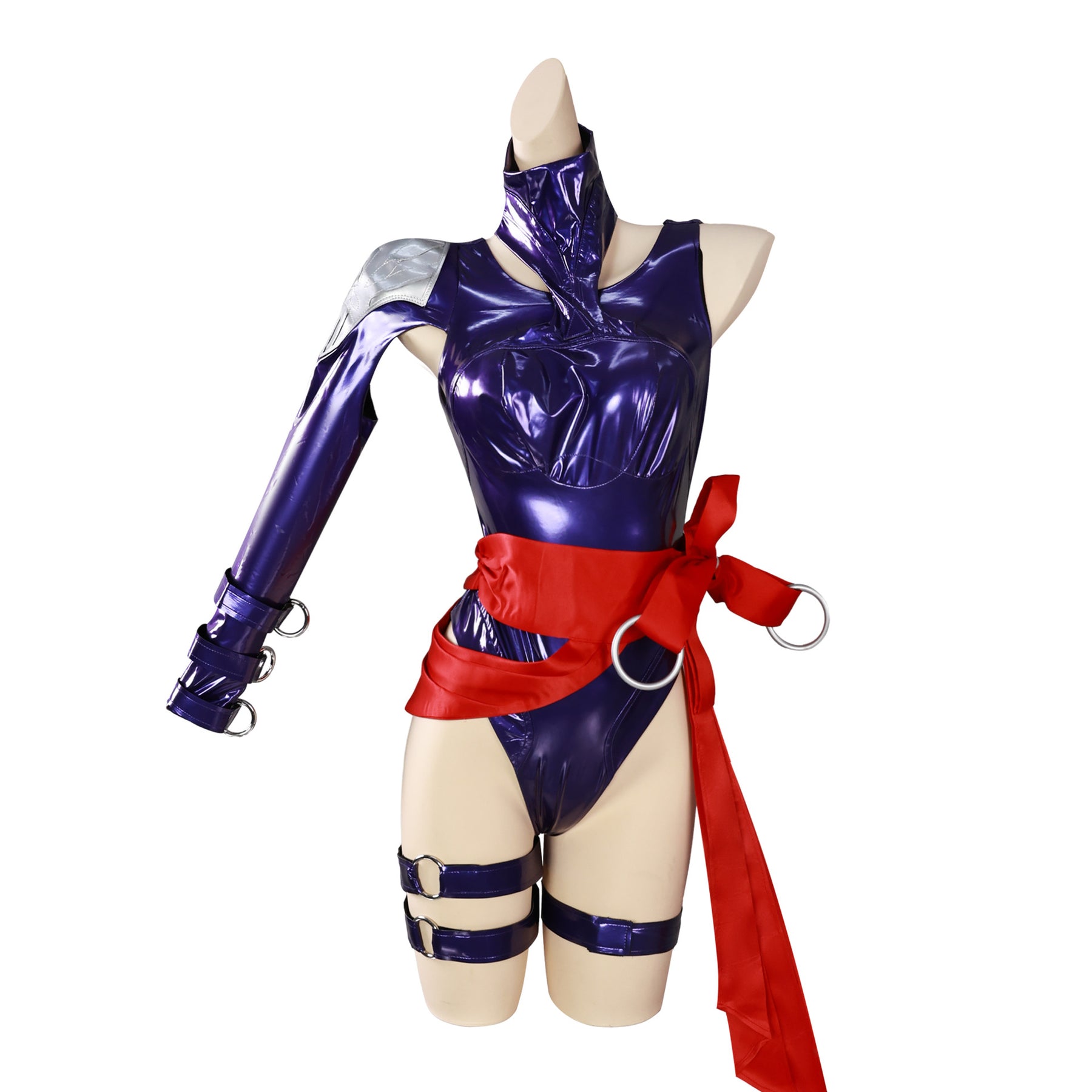 Rivals Psylocke Cosplay Costume Sexy Leather Jumpsuit Bodysuit Accessories Prop Game Uniform Women Anime Role Play Outfits