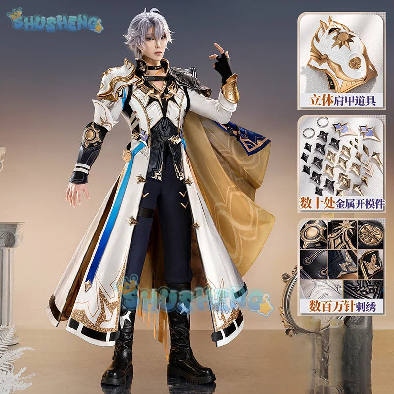 Honkai Star Rail Phainon Cosplay Costume Uniform Amphoreus The Eternal Land Metal Accessories Halloween Party for Women Men
