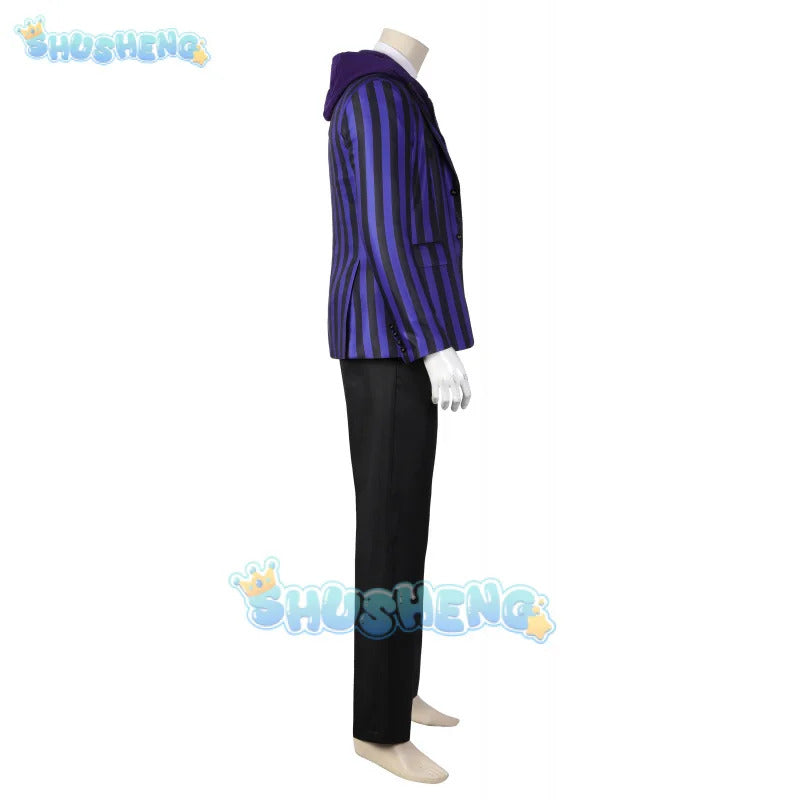 Wednesday 2 Xavier Thorpe Ajax Petropolus Cosplay Costume Nevermore Academy Uniform Halloween Carnival Party Christmas Play Role