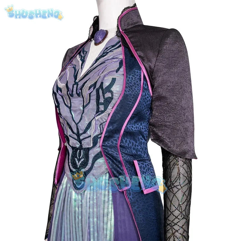 Agaka cosplay costume Agada cos all along dress coat shawl outfit high quality Halloween Comic Con party dresses custom made