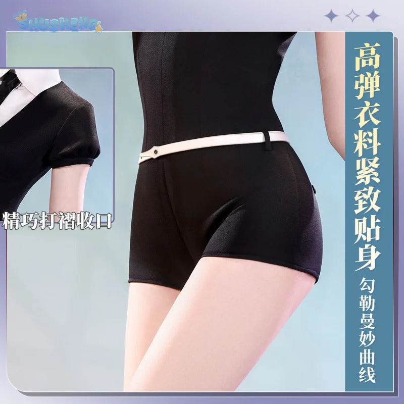Phosphophyllite Antarcticite Land of the Lustrous Men Women Cosplay Costume Wig Tie Jumpsuit Outfit Uniform Belt