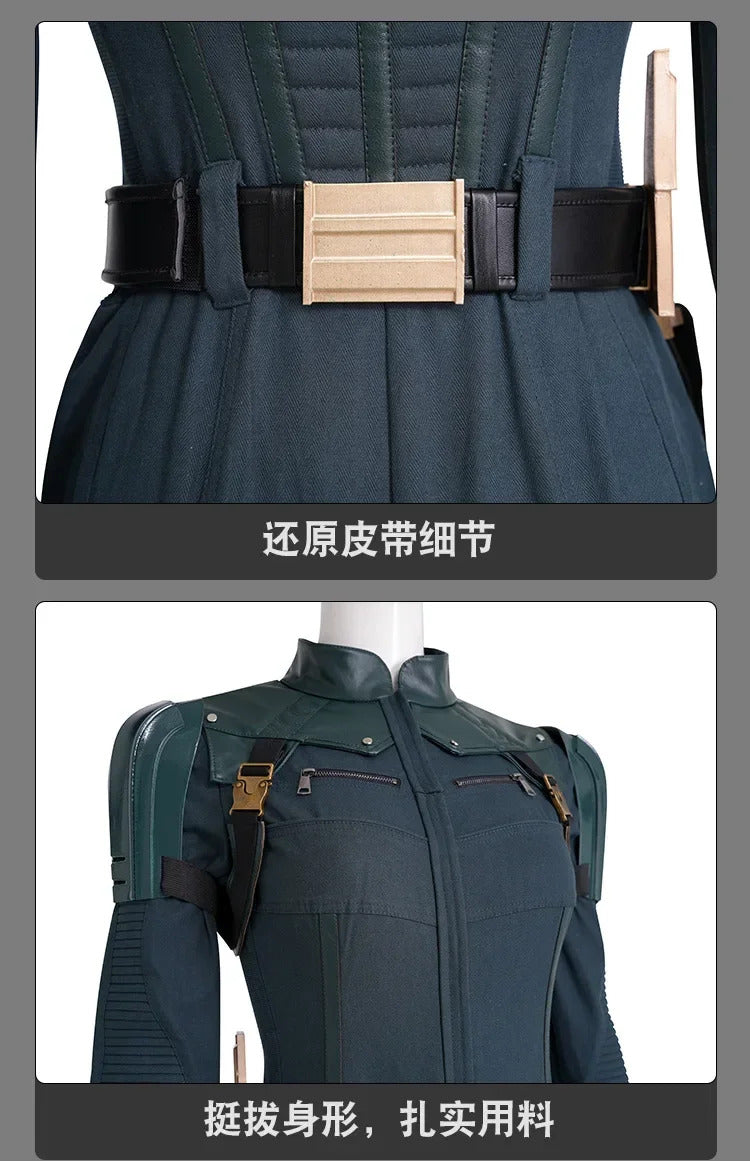 New Yelena Belova Cosplay Costume Jumpsuits Gloves Belt Combats Suit For Women Halloween Party Outfits Custom Made