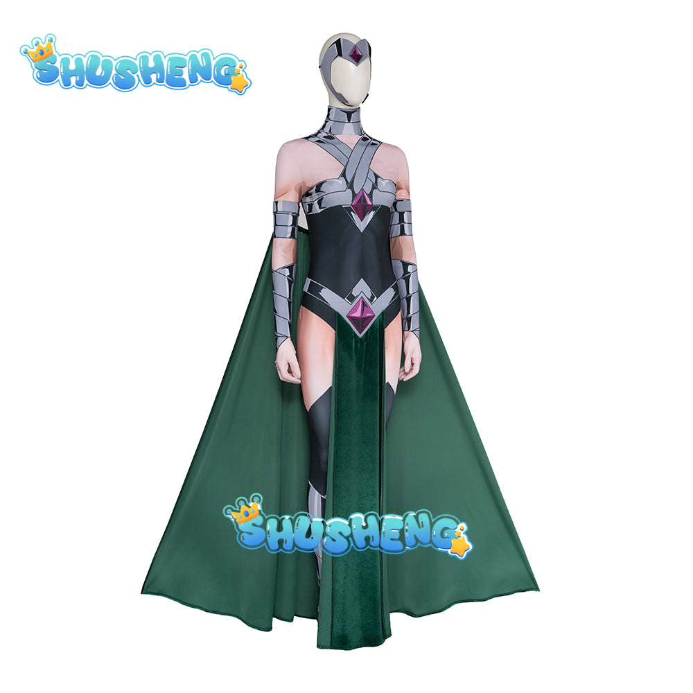 Commandos Circe Cosplay Costume Disguise Creature Circe Jumpsuit Cloak Outfit Anime 3D Printed Bodysuit Fancy Dress Custom Made