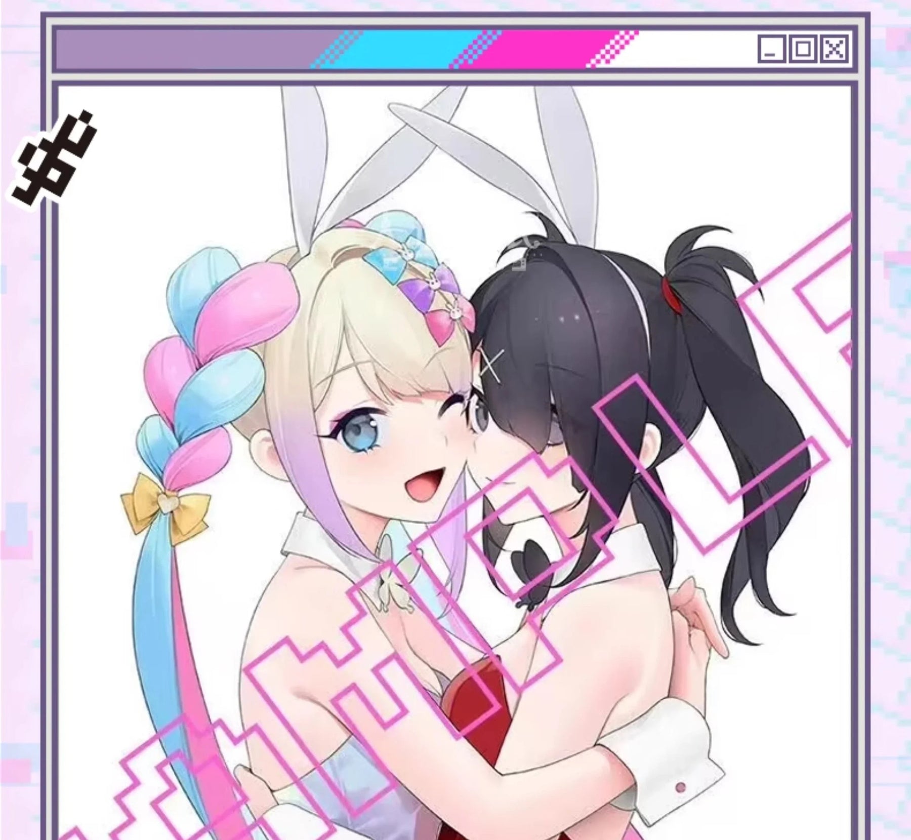 Game NEEDY GIRL STREAMER OVERDOSE KAngel/Ame-Chan Cosplay Costume Rabbit Girl Outfit Halloween Carnival Party Clothing