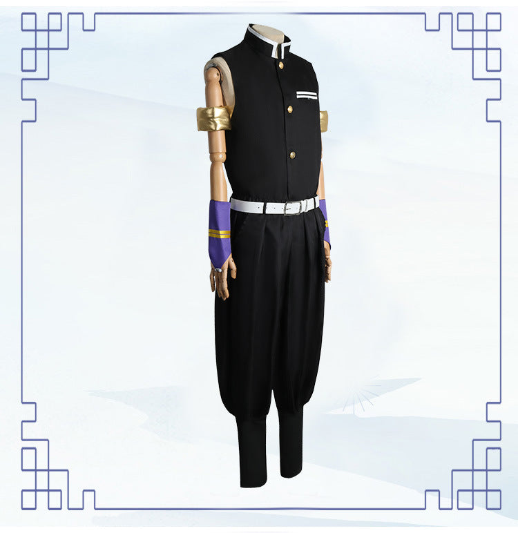 Halloween Demon Slayer c Japanese Anime os Demon Slayer Team Uniform Sound Pillar Yuuzou Tengen cosplay Clothing