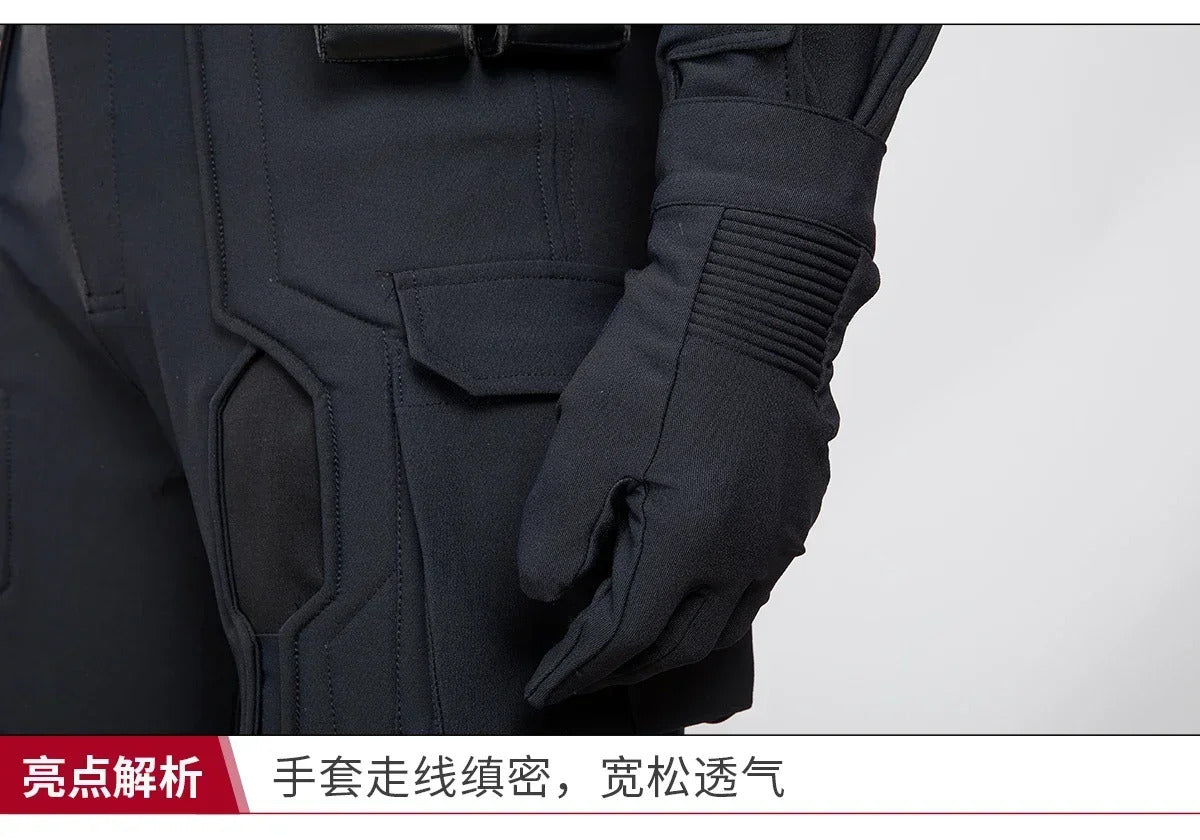 Superhero Captain Hydra Steven Rogers Cosplay Costume Headwear Shawl Pants Gloves Waist Wrap Halloween Men Fantasy Uniform