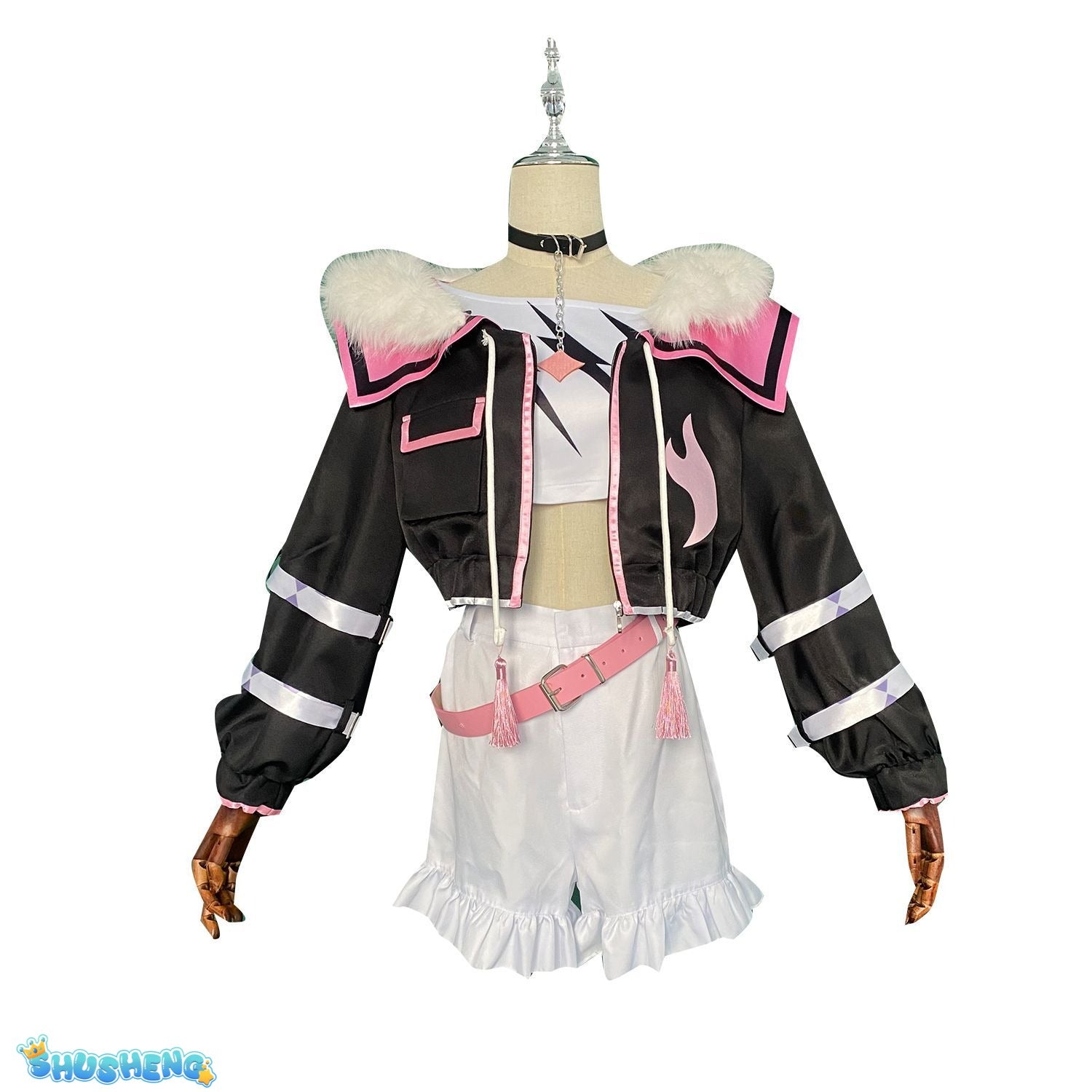 YouTuber VTuber Mococo Abyssgard Cosplay Costume Party Suit Top Skirts Halloween Uniform Anime Clothing Custom Made Shoes