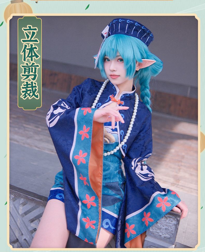 Anime Virtual singer Miku Zombie version Cosplay Costume Lolita Dress Vampire Kawaii Gothic Halloween Party Maid Outfits Women