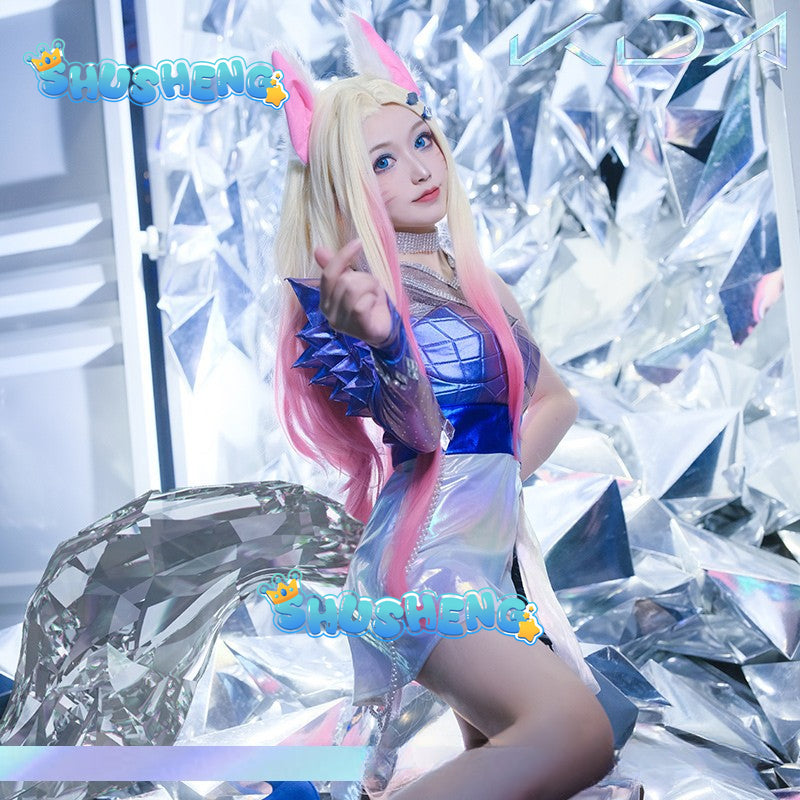 Game LOL Ahri cosplay sexy dress Halloween party female cosplay dress