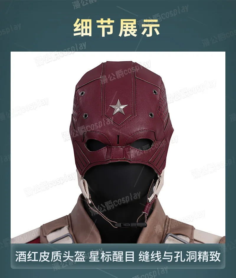 Movie Thunderbolts Red Guardian Cosplay Costume Uniform Halloween Carnival Party Christmas Play Role Clothes Clothing for Men