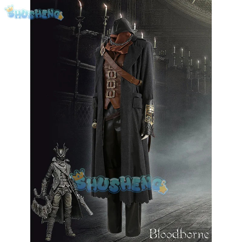 Gehrman Hunter Cosplay Costume Game Bloodborne Uniform Halloween Carnival Party Christmas Play Role Clothes Clothing for Men