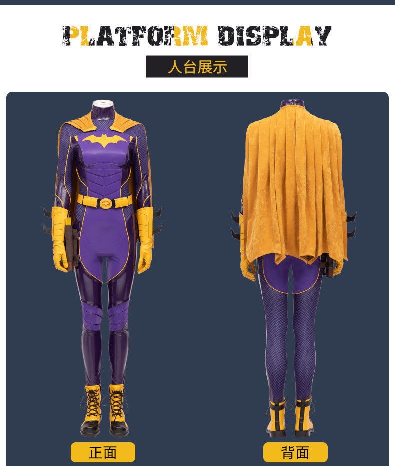 Game Gotham Knights Batgirl Cosplay Costumes Woman Superhero Zentai Suit Halloween Bodysuit Adults Outfit Jumpsuit