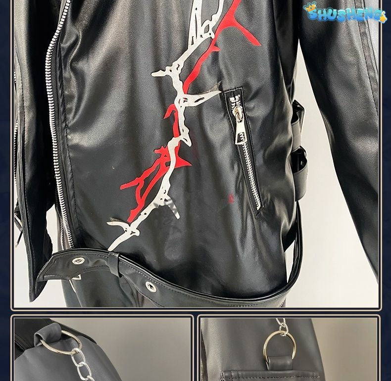 Game Love And Deepspace Leather Sylus Cosplay Costume Cos Qinche Sylus Party Uniform Women Men Hallowen Play Role Clothes