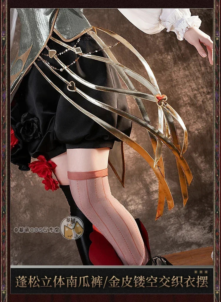 Reverse:1999 Melania Cosplay Costume Cosplay Costume Red and White Uniform Halloween Carnival Party Christmas Clothing