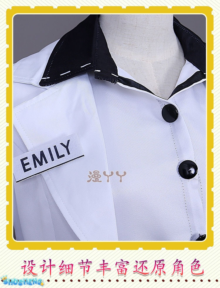 Identity V Emily Dyer Cosplay Costume For Halloween Christmas Festival Survivor Doctor Lydia Con Cloth Wig