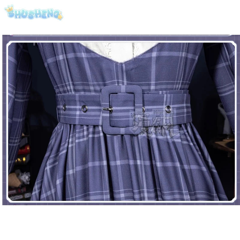 Shusheng-R Wakaba Mutsumi Mortis Cosplay Anime BanG Dream!Costume Sweet Campus JK Uniform Dress Belt Tie Socks Halloween Party Set