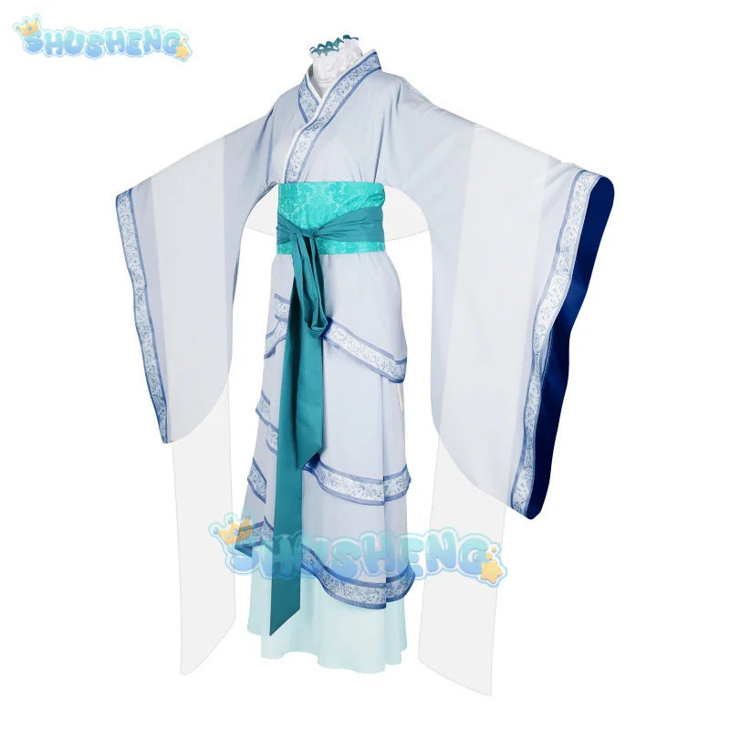 Anime The Apothecary Diaries Jinshi Cosplay Costume White Dress Headwear Earrings Kusuriya No Hitorigoto Maomao Women Outfit Cos