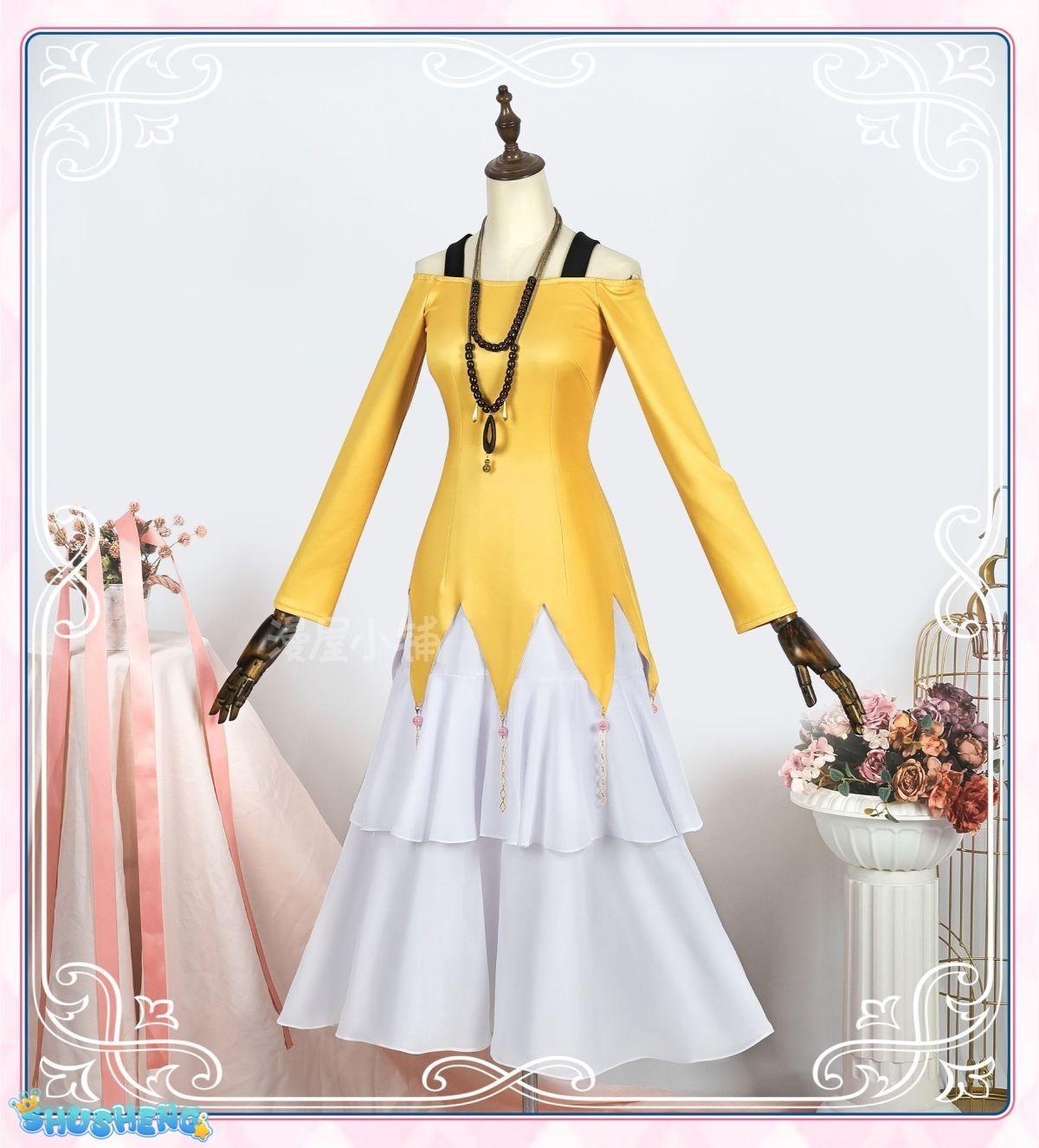 Anime Shugo Chara Tsukiyomi Utau Cosplay Costume Wig yellow Daily Dress Halloween Carnival Party Outfit