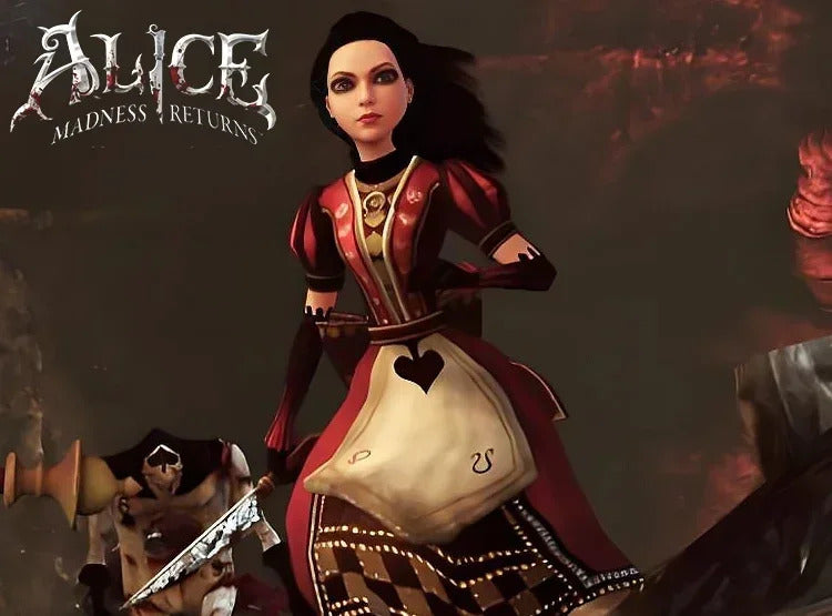 Alice Cosplay Costume Alice: Madness Returns Poker Dress Cos Game Anime Party Uniform Hallowen Play Role Clothes Clothing
