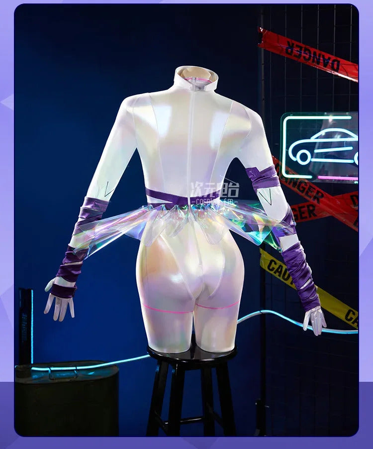 Shusheng-R Marija Game Muse Dash Cosplay Mechanical dancer Costume New sexy leather jumpsuit accessory prop Halloween party women uniform
