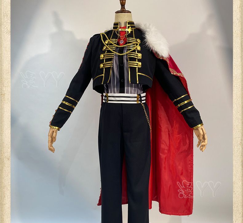 VTuber NIJISANJI Virtual YouTuber Kuzuha Cosplay Costume Black Evening Dress Cloak Wig Man Woman Carnival Masked Ball Suit